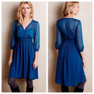 Anthropologie Celeste Dress in Blue